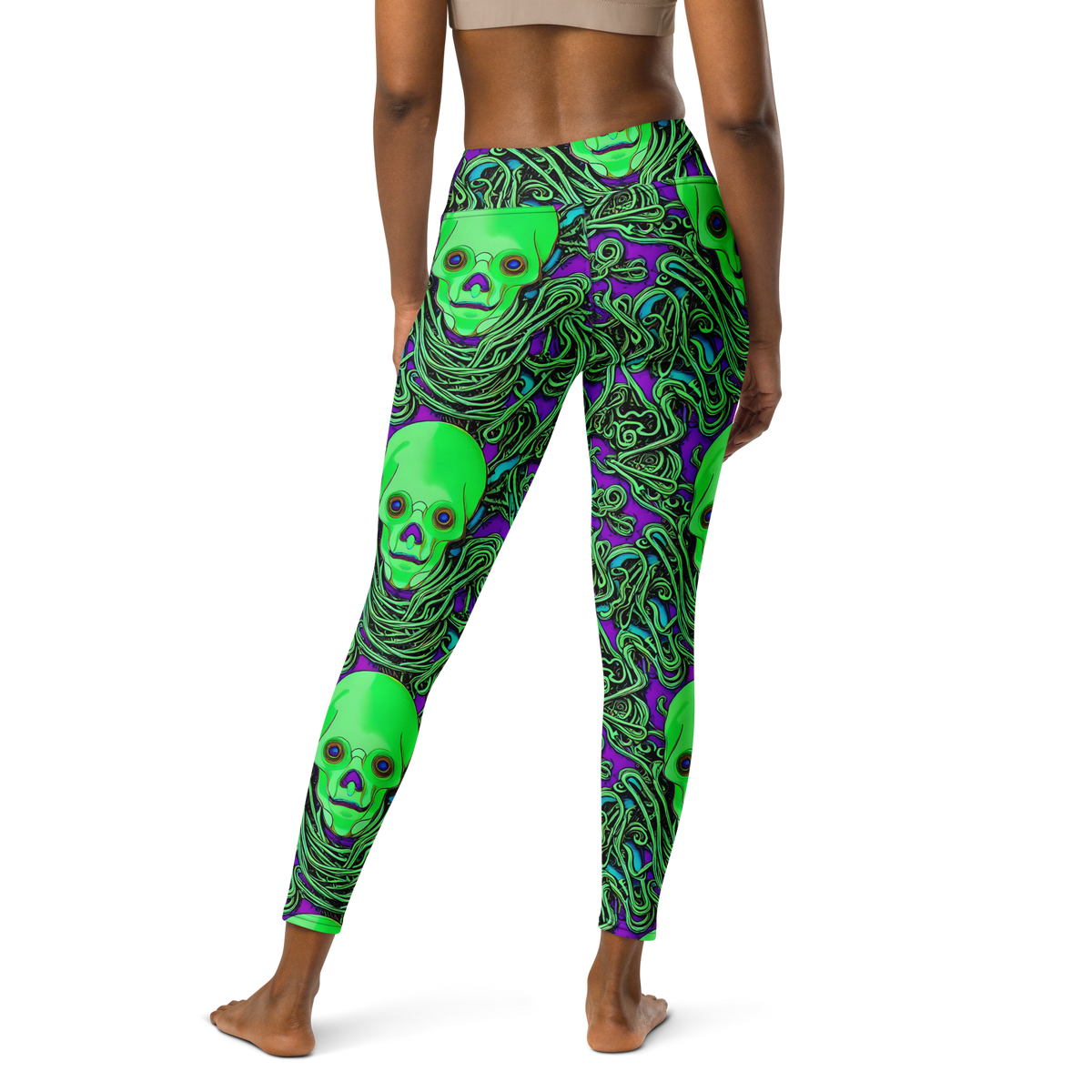 Yoga Leggings - Ghostly Labyrinth