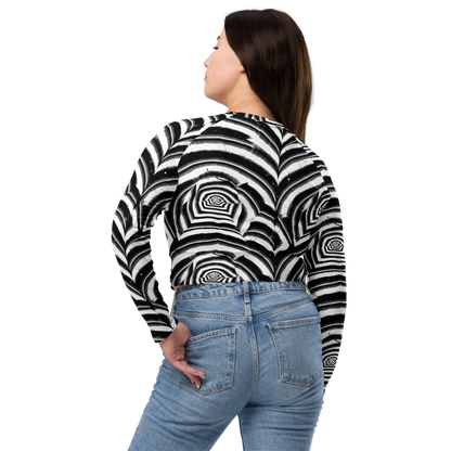 Long Sleeve Crop Top - Dupain Swirl
