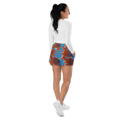 Women’s Athletic Shorts - Desert Vortex
