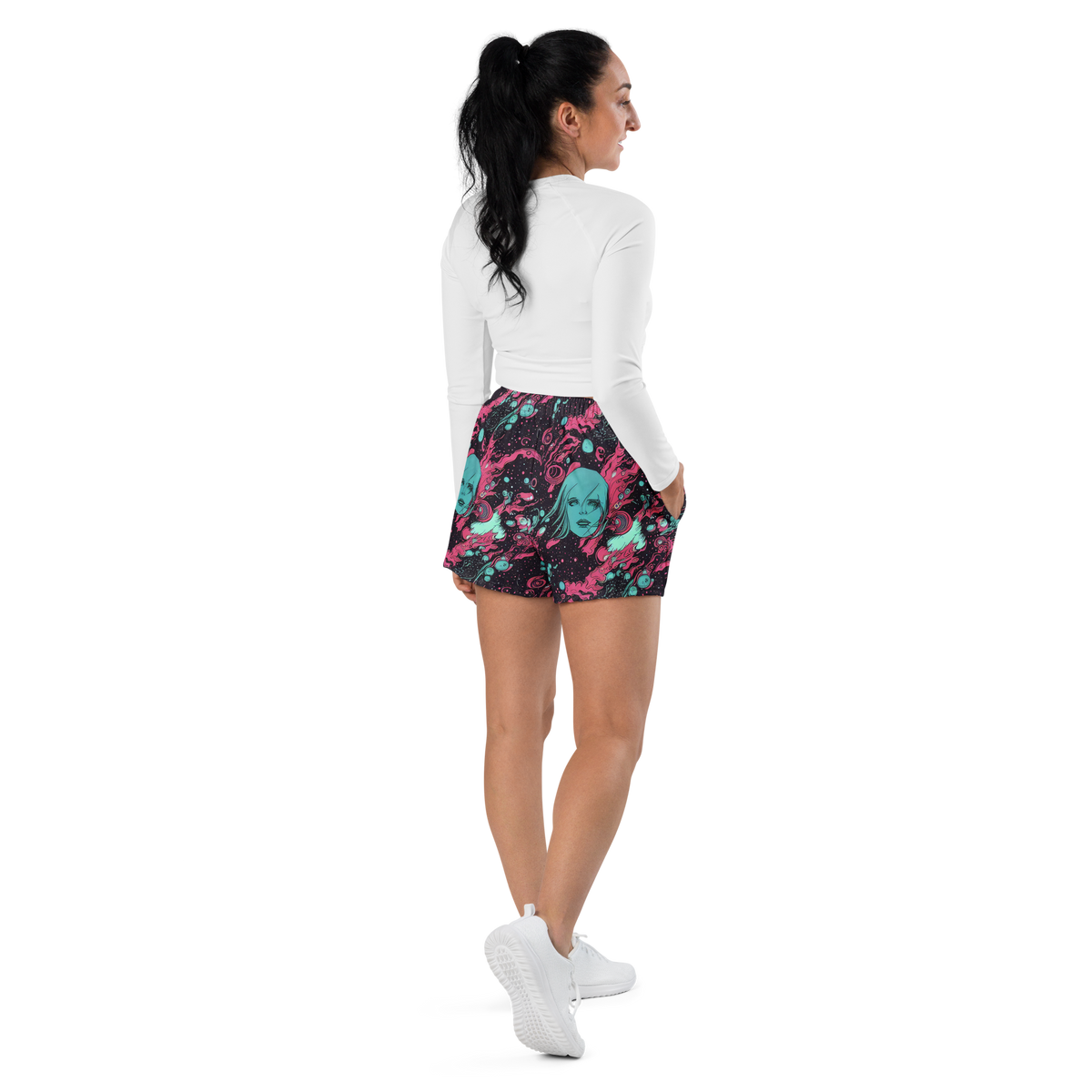 Women’s Athletic Shorts - Spectral Dreamer
