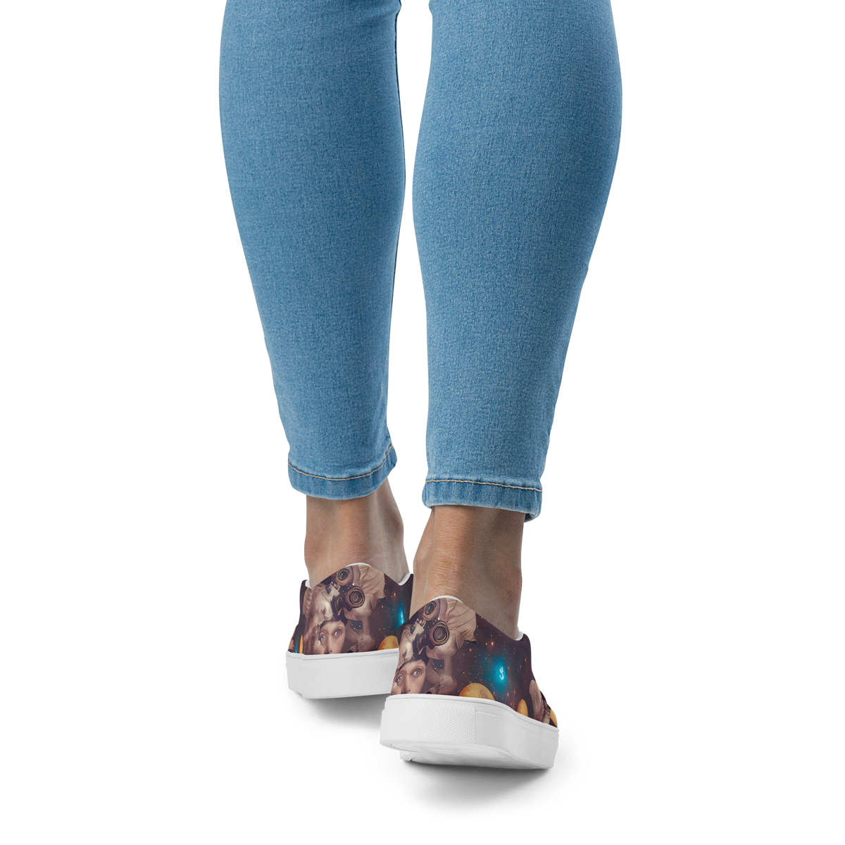 Women's Slip-On Canvas Shoes - Nebula Siren