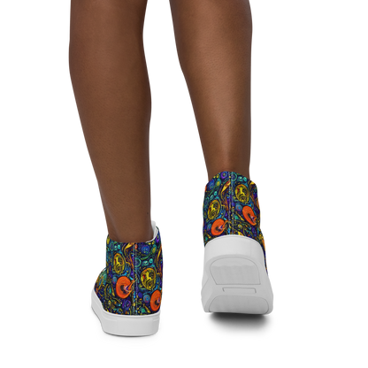 Women's High Top Canvas Shoes - Vasnetsov Vortex