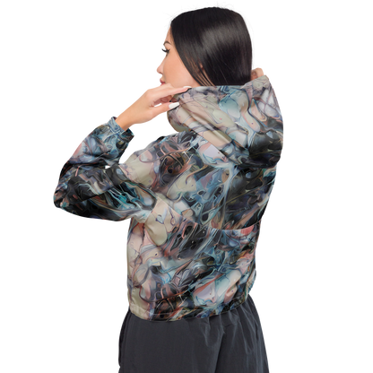 Women's Cropped Windbreaker - Daydream Cascade