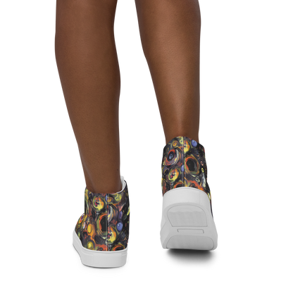 Women's High Top Canvas Shoes - Stellar Spin
