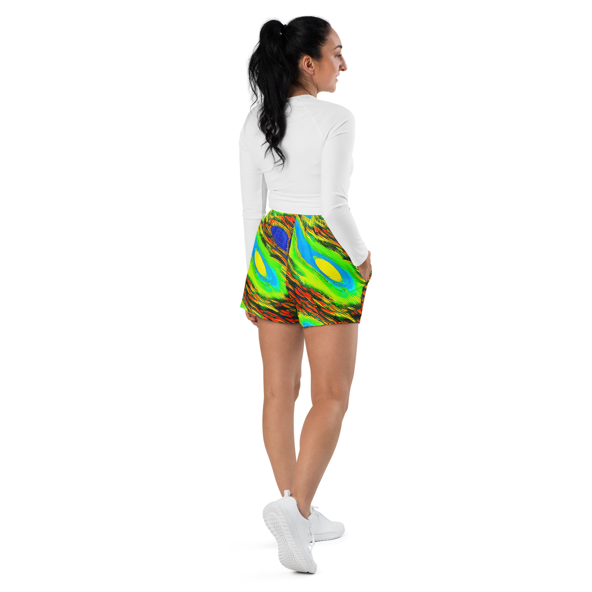 Women’s Athletic Shorts - Hodgkin's Blaze