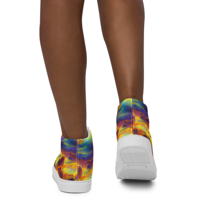 Women's High Top Canvas Shoes - Averin's Nebula