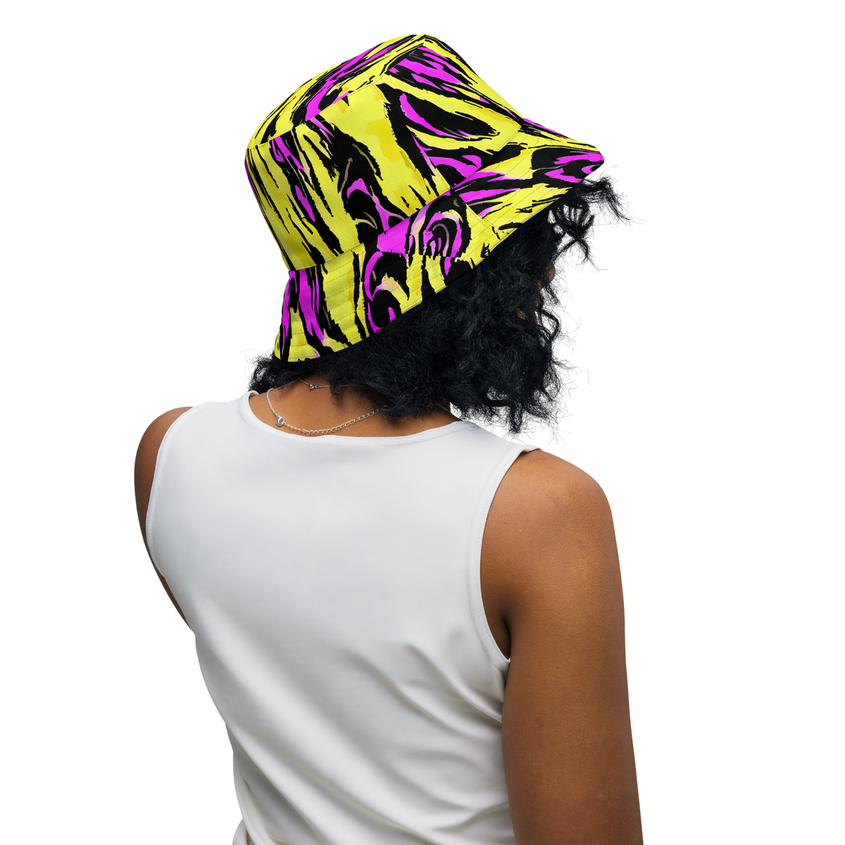 Reversible Bucket Hat - Neon Savanna