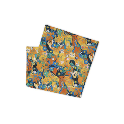Neck Gaiter - Whimsical Feline Dance