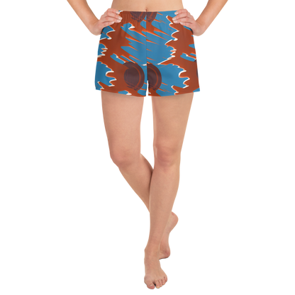 Women’s Athletic Shorts - Desert Vortex