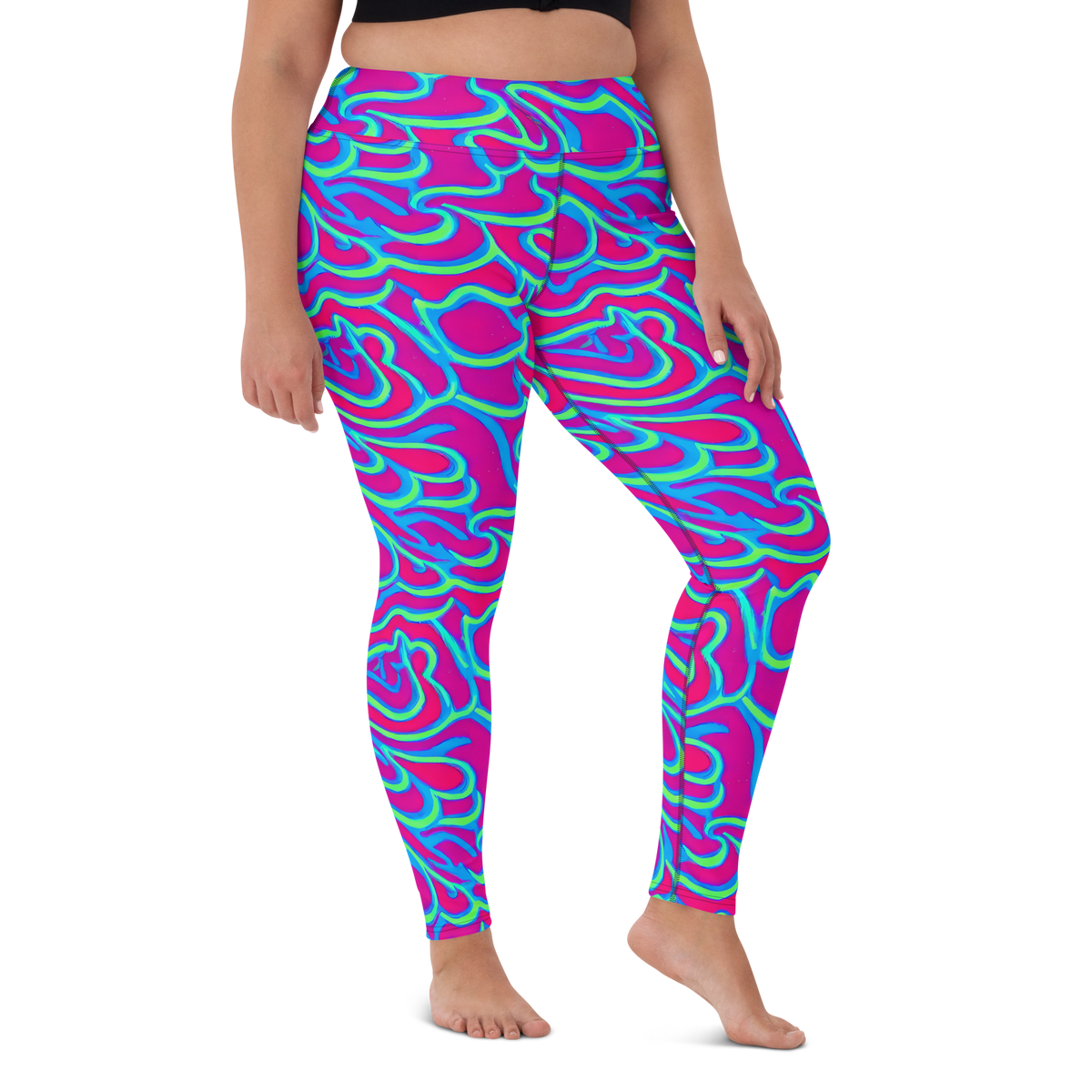 Yoga Leggings - Aquatic Ember