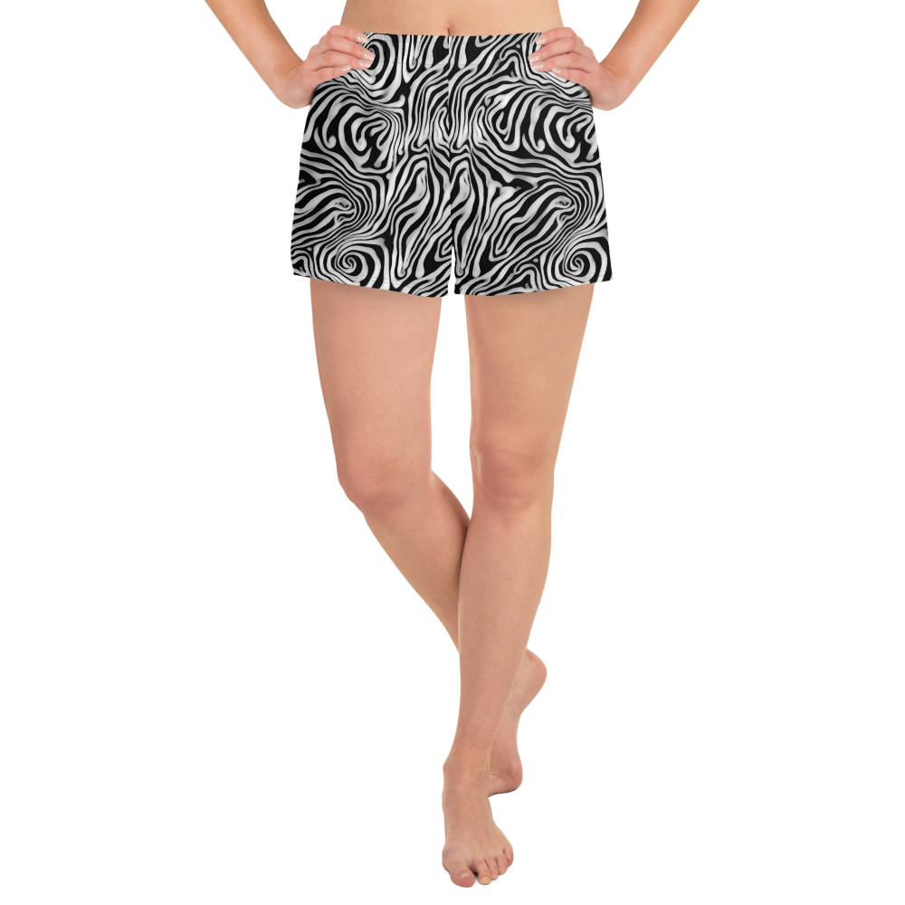 Women’s Athletic Shorts - Warped Cosmos