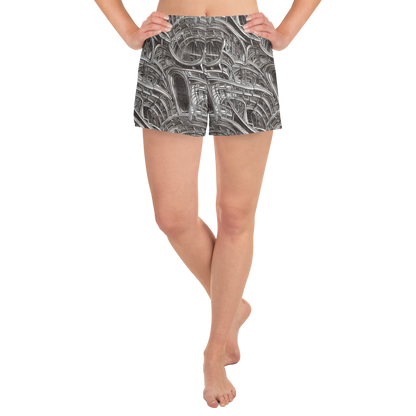 Women’s Athletic Shorts - Piranesi's Dream