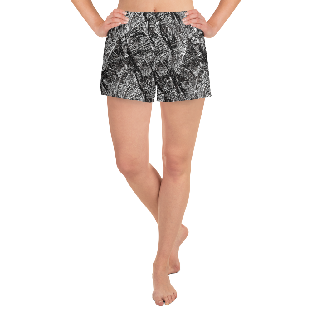 Women’s Athletic Shorts - Gothic Whirlwind