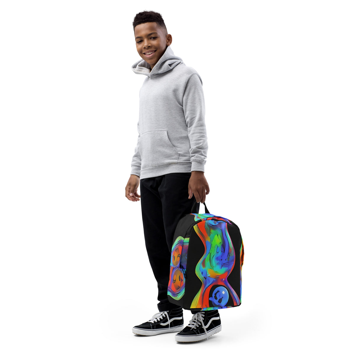 Minimalist Backpack - Vibrant Vortices