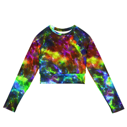 Long Sleeve Crop Top - Neer Nebula