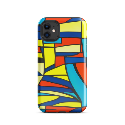 Tough Case for iPhone® - Neon Fractals