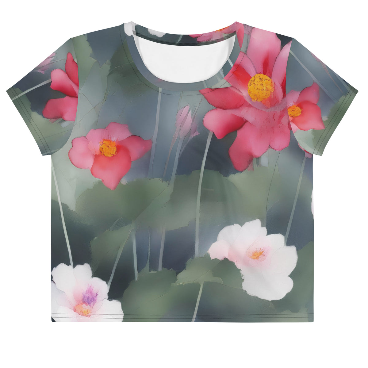 Women's Crop Tee - Petal Reverie