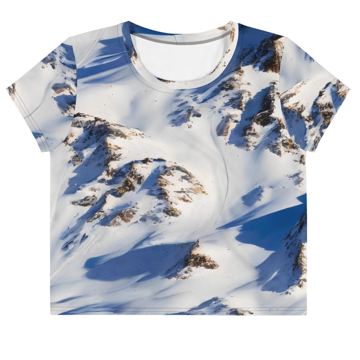 Women's Crop Tee - Snowlit Peaks
