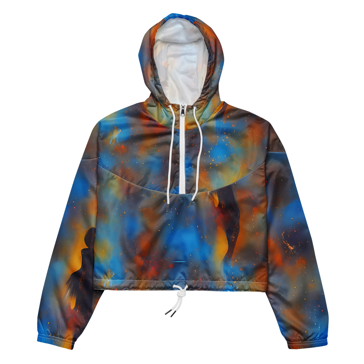 Women's Cropped Windbreaker - Vivid Whisper