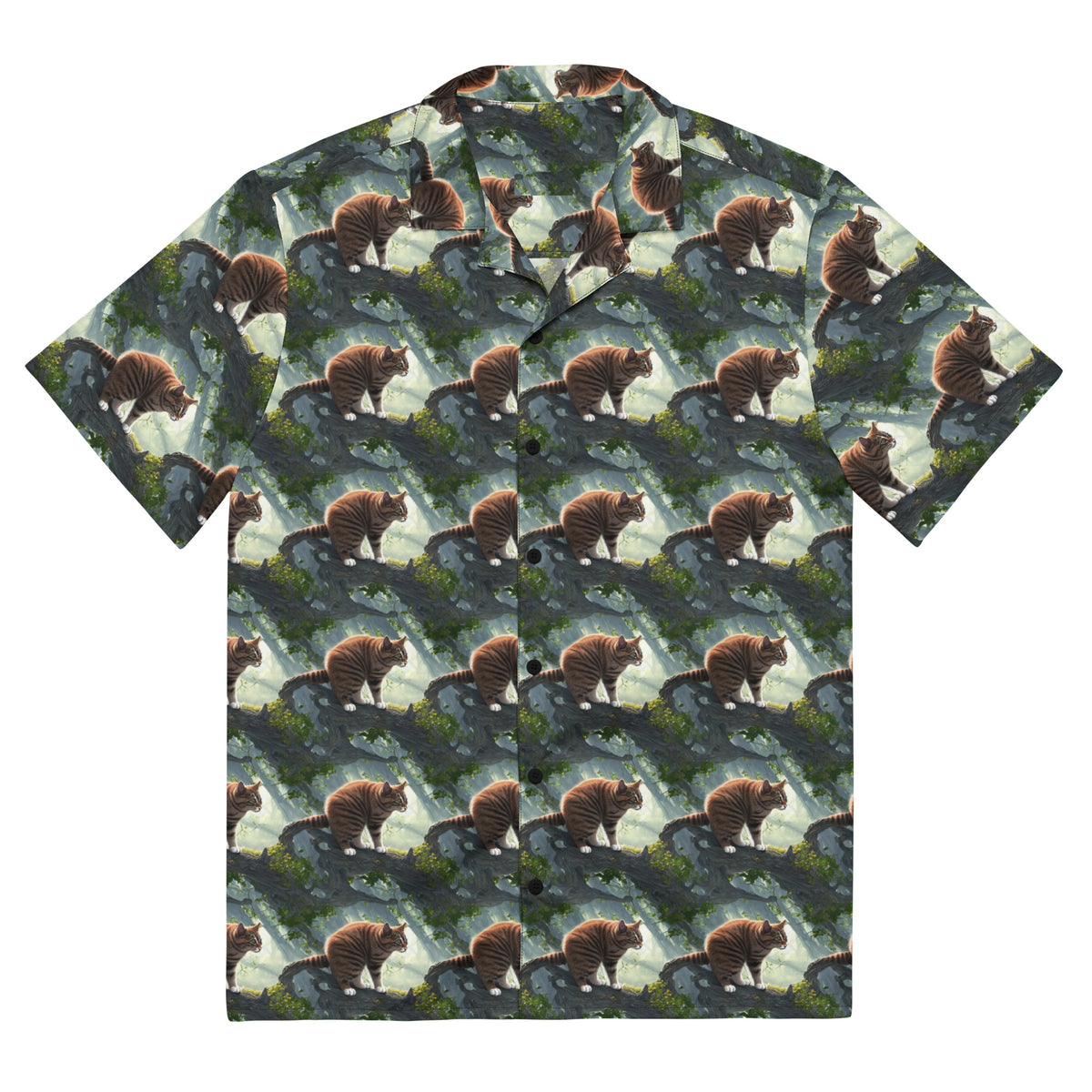 Button Shirt - Whiskered Enigma