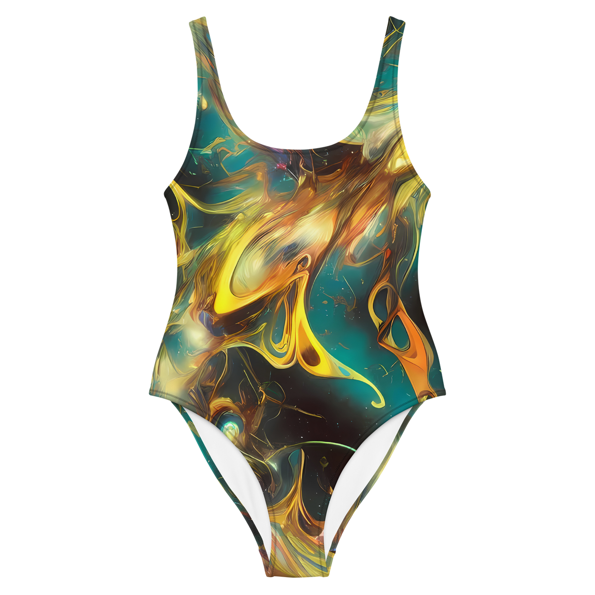 One-Piece Swimsuit - Elegant Whirl