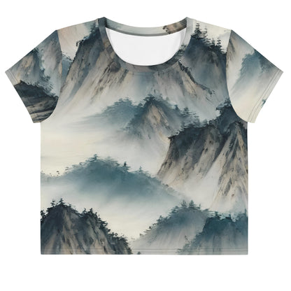 Women's Crop Tee - Misty Peaks