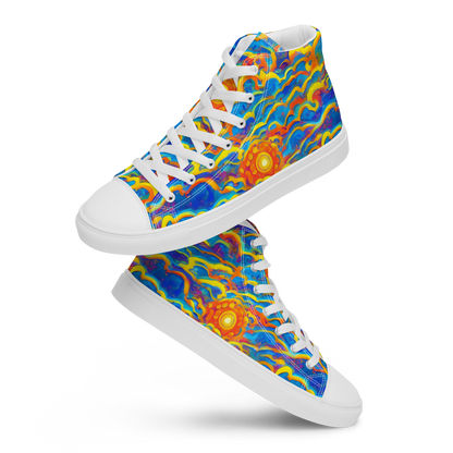 Men's High Top Canvas Shoes - Chroma Ripple