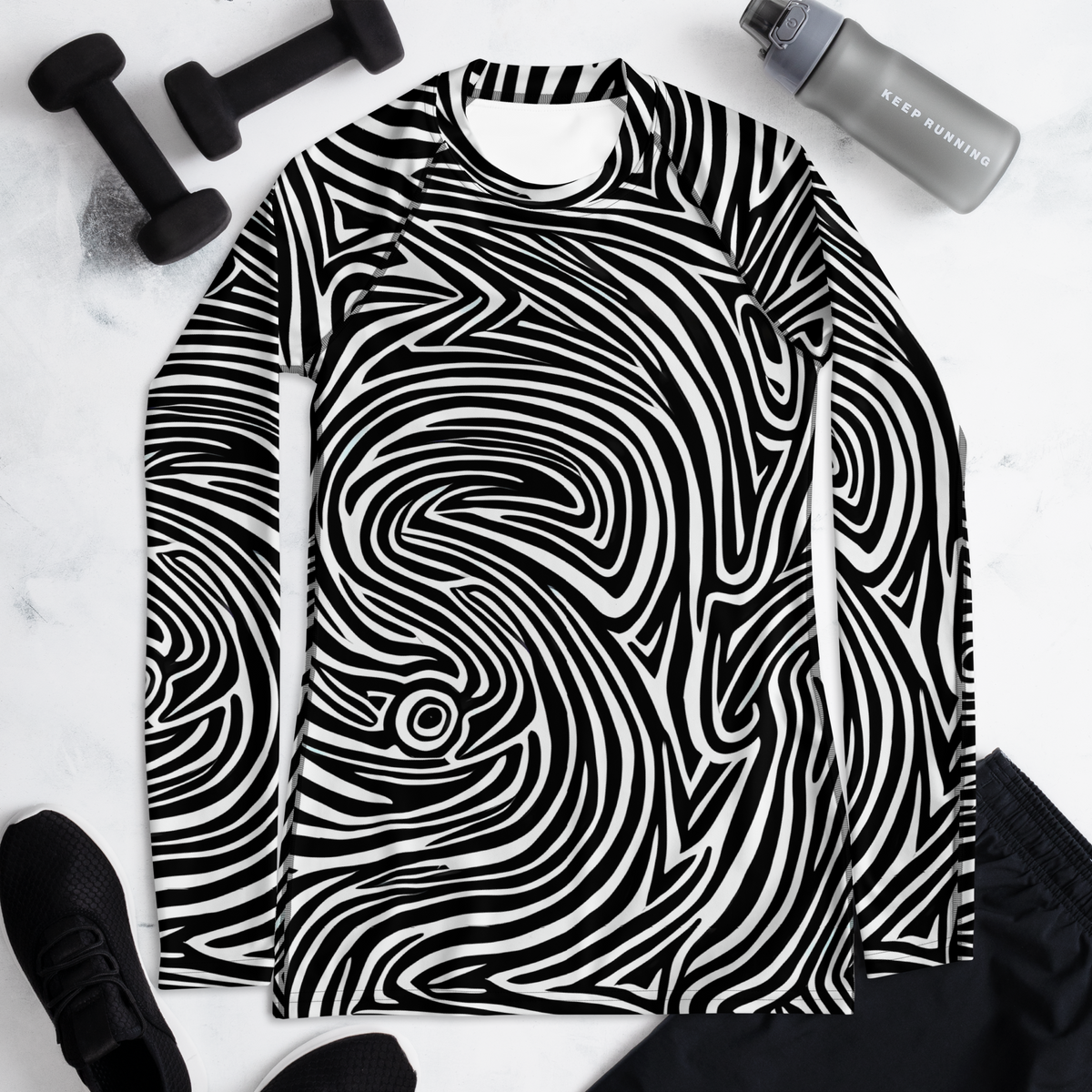Women's Rash Guard - Vortex Veins