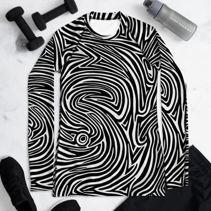 Women's Rash Guard - Vortex Veins