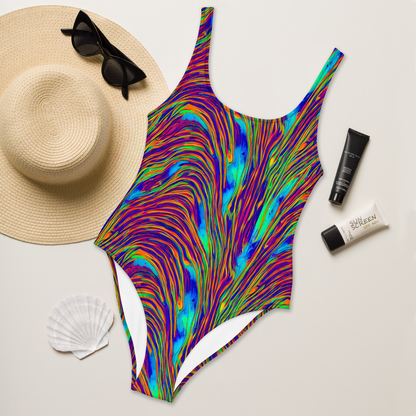 One-Piece Swimsuit - Lux Waves