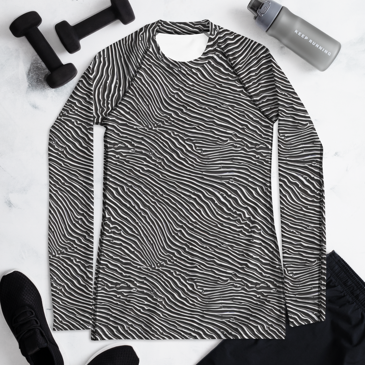 Women's Rash Guard - Hypnotic Waves