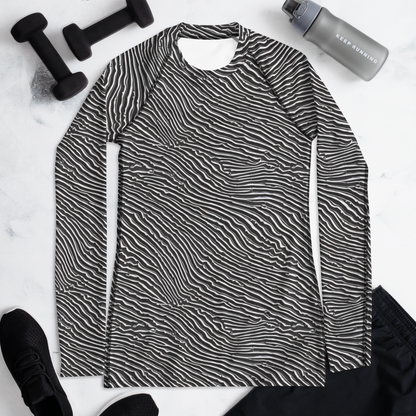 Women's Rash Guard - Hypnotic Waves