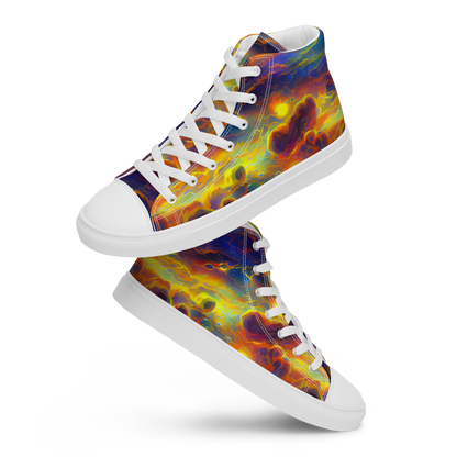 Men's High Top Canvas Shoes - Averin's Nebula