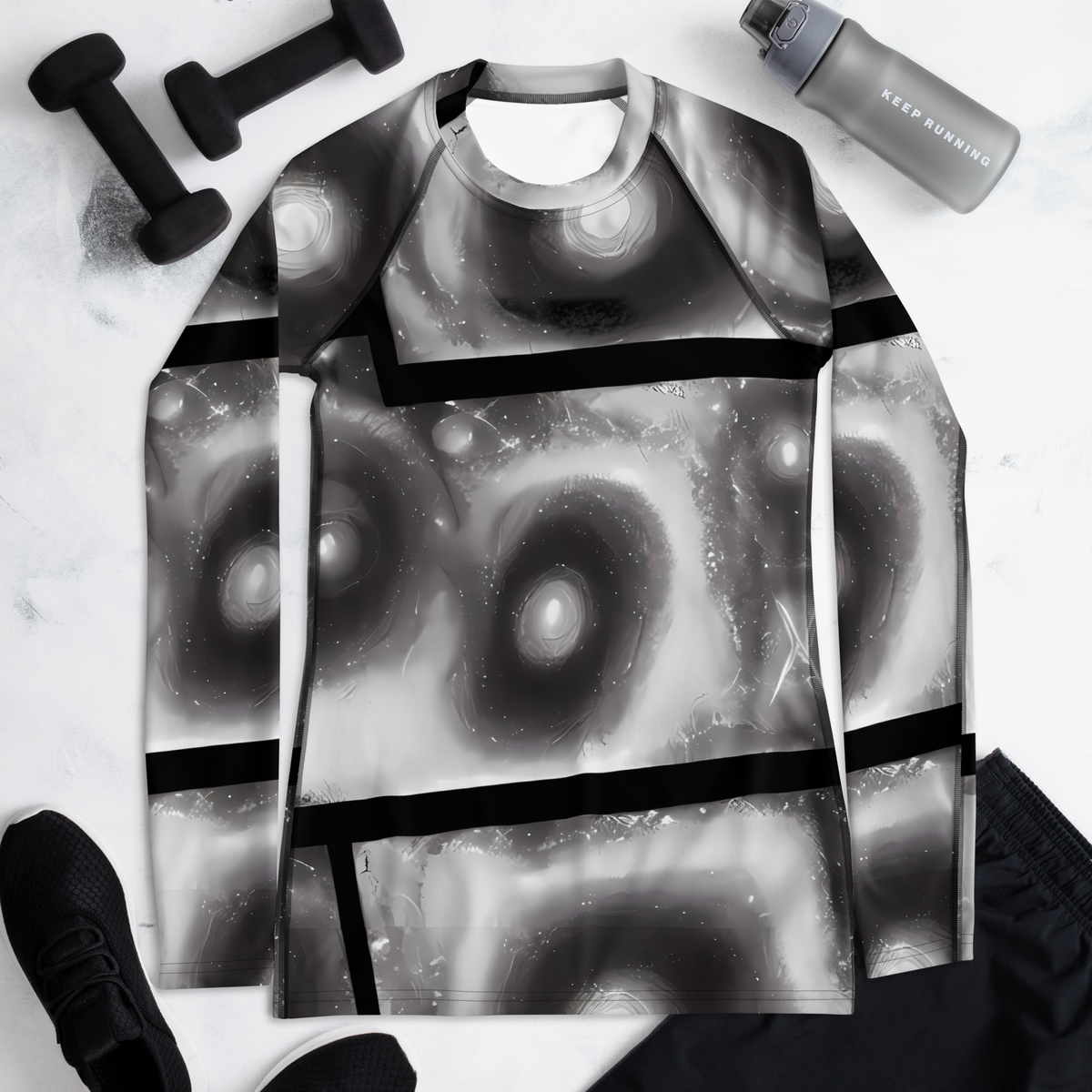 Women's Rash Guard - Arbus Whorls
