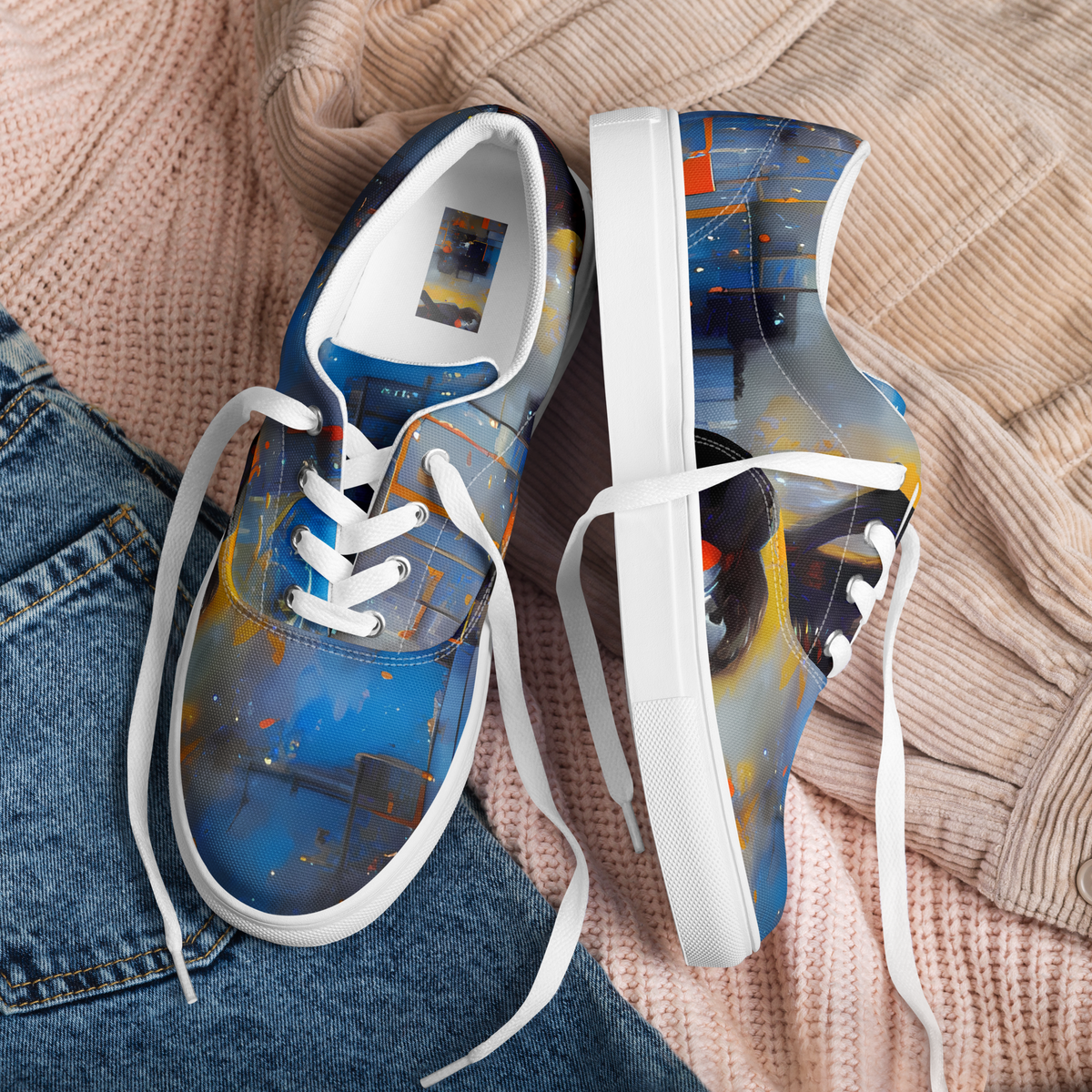 Men's Lace-Up Canvas Shoes - Neoblock Fusion