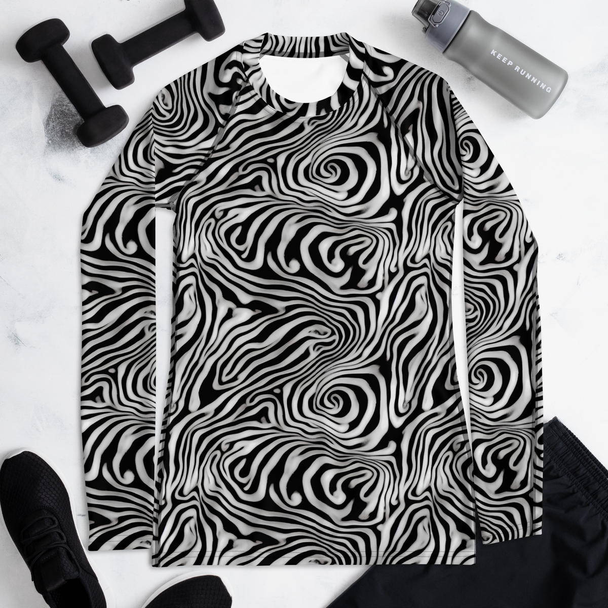 Women's Rash Guard - Warped Cosmos