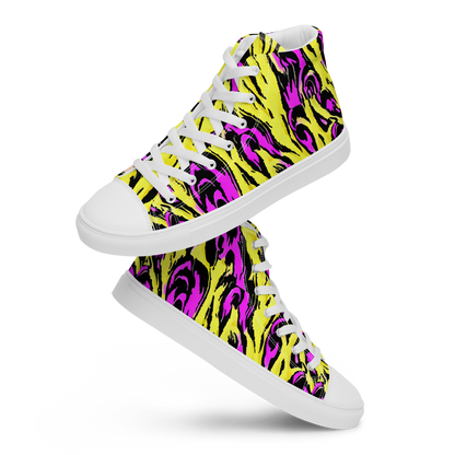 Men's High Top Canvas Shoes - Neon Savanna