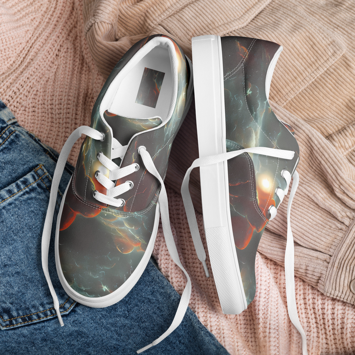 Men's Lace-Up Canvas Shoes - Stellar Highlands
