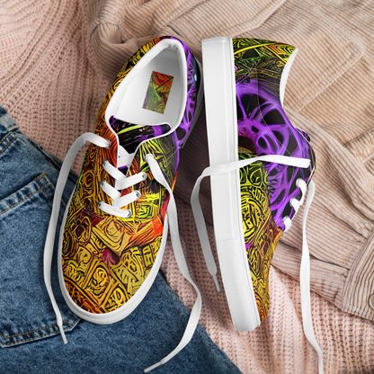 Men's Lace-Up Canvas Shoes - Neon Glyphworks