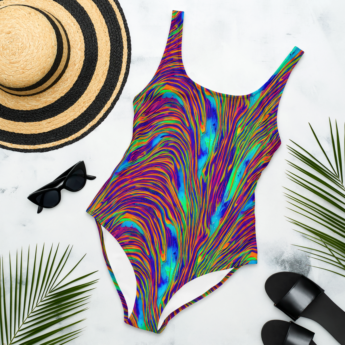 One-Piece Swimsuit - Lux Waves