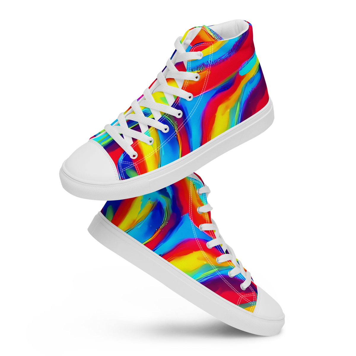 Women's High Top Canvas Shoes - Stael Swirls
