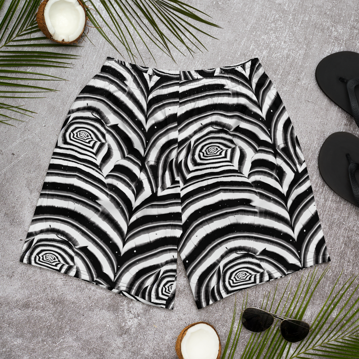 Men's Athletic Shorts - Dupain Swirl