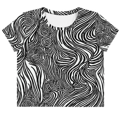 Women's Crop Tee - Tidal Tangle