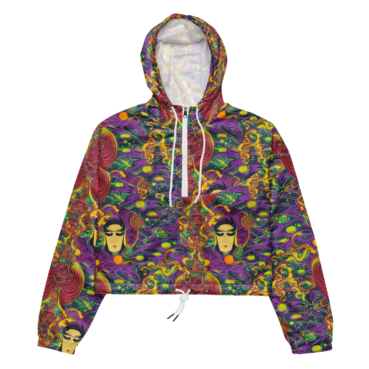 Women's Cropped Windbreaker - Odyssey in Color