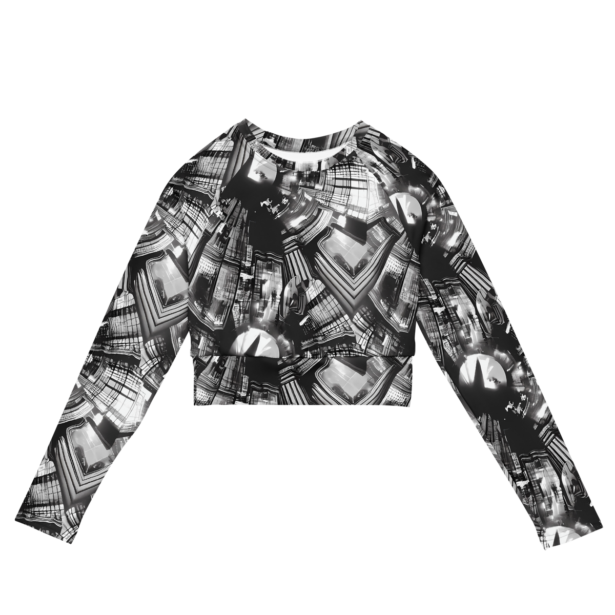 Long Sleeve Crop Top - Silent Reflection