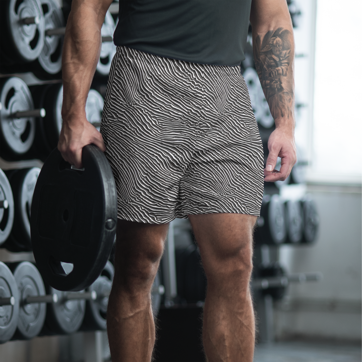 Men's Athletic Shorts - Hypnotic Waves