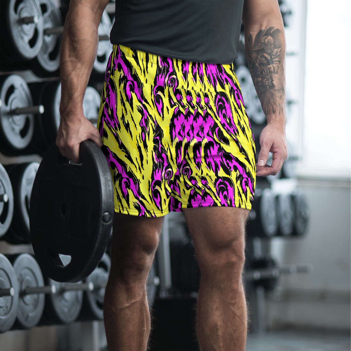 Men's Athletic Shorts - Neon Savanna
