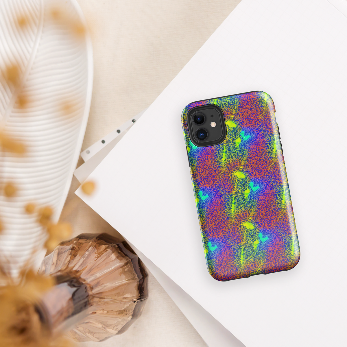 Tough Case for iPhone® - Prismatic Web