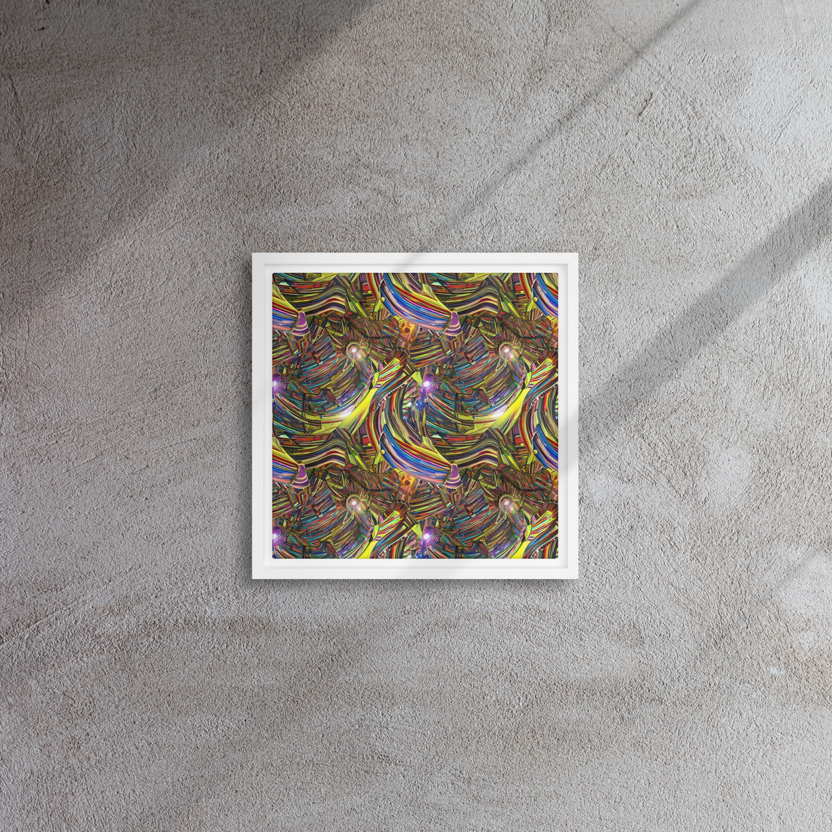 Framed Canvas - Quantum Palette