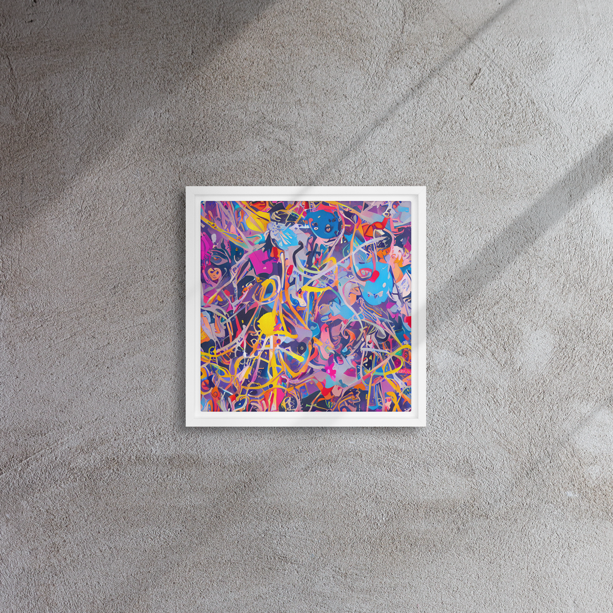 Framed Canvas - Vibrant Fusion